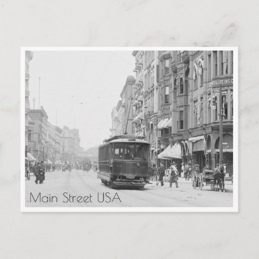Main Street, Springfield Briefkaart (Voorkant)