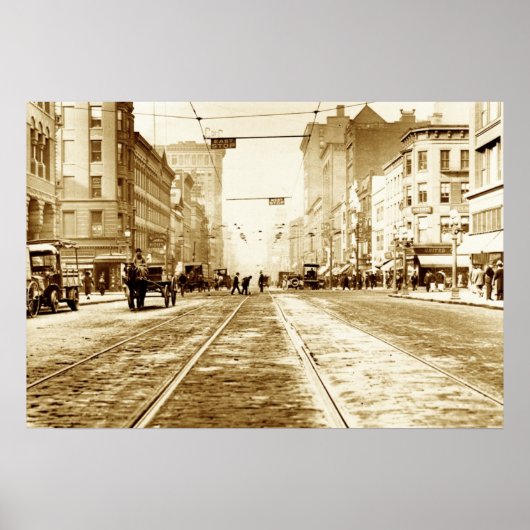 Main Street van Clinton Ave Poster (Voorkant)