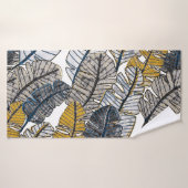Main tirée : Feuilles tropicaux (Serviette de bain)
