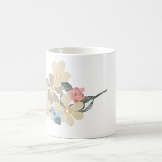 Main tirée florale Mug (Centre)