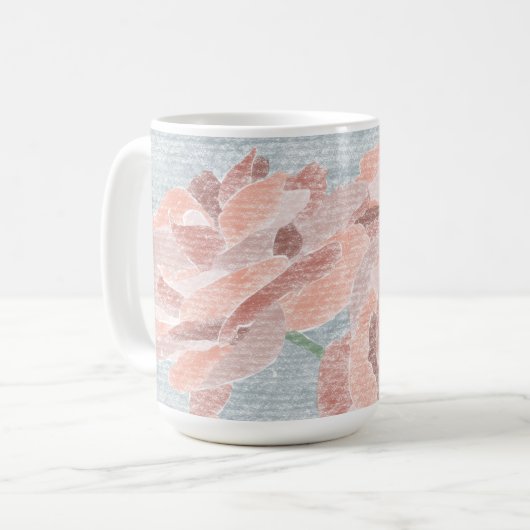 Main tirée florale Mug (Devant gauche)