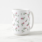 Main tirée Rosebud floral Mug (Devant droit)