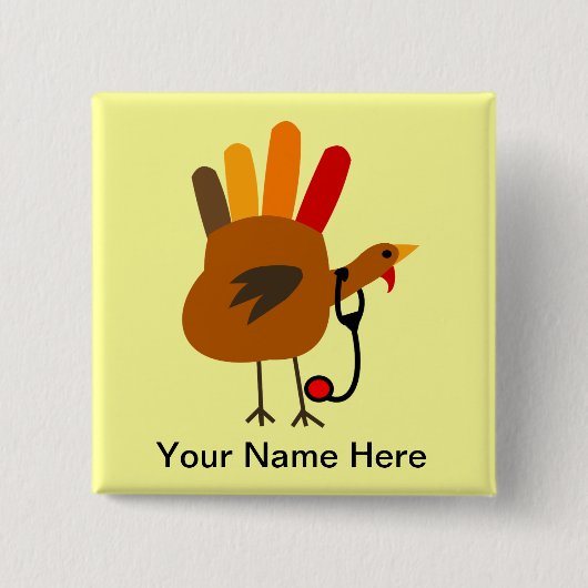 Main Turquie de badge nominatif de thanksgiving (Devant)