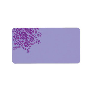 Main violet HAMSA Imprimer votre propre étiquette