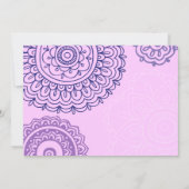 MAIN violette HAMSA MAIN DE DIEU Invitation Bat mi (Dos)