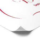 Main Whimsical Mariage Affiche de bienvenue tirée (Coin)