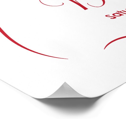 Main Whimsical Mariage Affiche de bienvenue tirée (Coin)