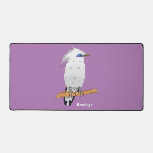 Mainate de Bali oiseau tropical exotique (Recto)