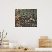 Maincy Bridge - Paul Cezanne - c1880 Poster (Keuken)