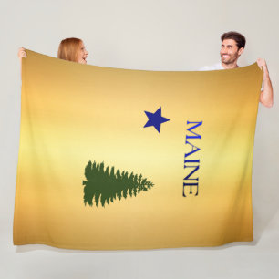Maine 1901 vlag fleece deken