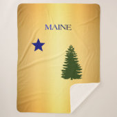 Maine 1901 vlag sherpa deken (Voorkant)
