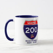 Maine 200th Jubileum Bicentennial Mok (Links)
