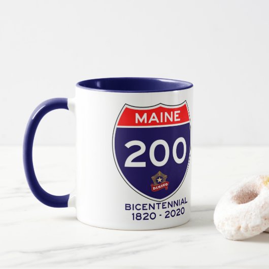 Maine 200th Jubileum Bicentennial Mok (Met donut)