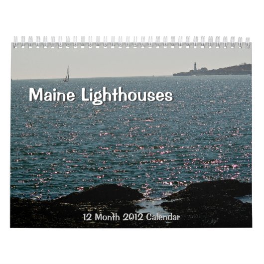 Maine 2012 Lighthouse Calendar Kalender (Hoes)