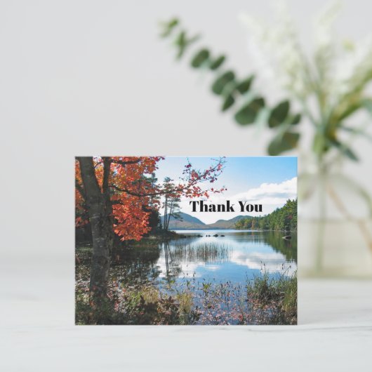 Maine Acadia Lake Landscape Foto: Briefkaart (Staand voorkant)