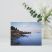 Maine, Acadia National Park, Moonset Briefkaart (Staand voorkant)