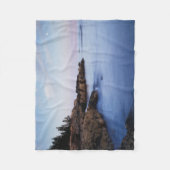 Maine, Acadia National Park, Moonset Fleece Deken (Voorkant)