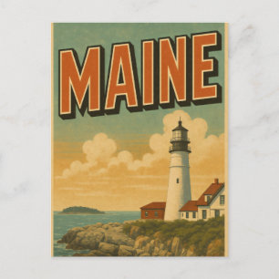 Maine ansichtkaart briefkaart