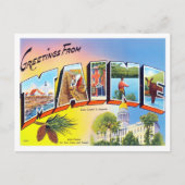 Maine Big Letters Briefkaart (Voorkant)