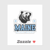Maine Black Beren Sticker (Vel)