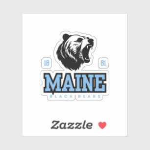 Maine Black Beren Sticker