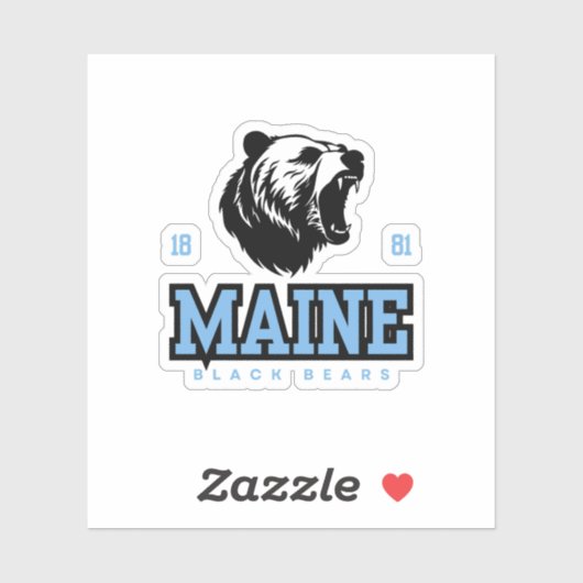 Maine Black Beren Sticker (Vel)