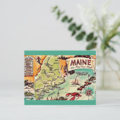Maine - Carte postale du Pine Tree State (Debout devant)