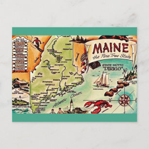 Maine - Carte postale du Pine Tree State