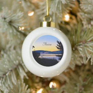Maine Ceramic Ball Orname Keramische Bal Ornament
