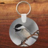 Maine Chickadee Sleutelhanger (Voorkant)