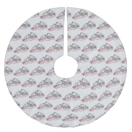 Maine Chickadee Vogel Winter Kerstvakantie Sneeuw Kerstboom Rok