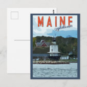 maine Coast Lighthouse Revel Briefkaart (Voorkant / Achterkant)