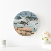 Maine Coast Ocean Seagull Grote Klok (Huis)