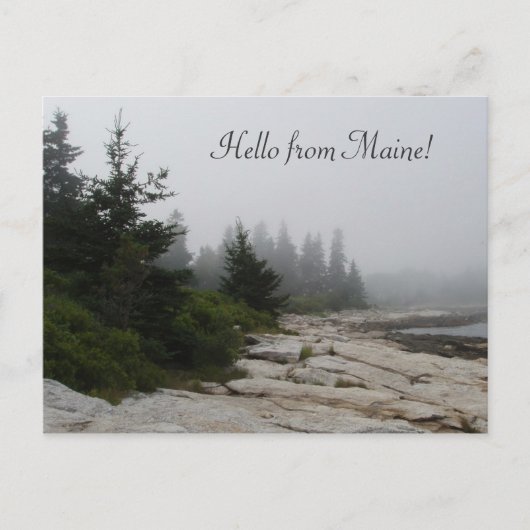 Maine Coast Shoreline Briefkaart (Voorkant)