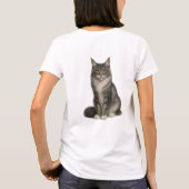 Maine Coon Black Silver T-Shirt (Dos)