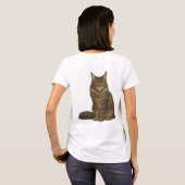 Maine Coon Brown Blotched Tabby T-Shirt (Dos entier)