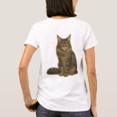 Maine Coon Brown Blotched Tabby T-Shirt (Dos)