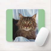 Maine Coon, bruin tafelblad Muismat (Met muis)