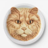 Maine Coon Cat 3D geïnspireerd Papieren Bordje (Voorkant)
