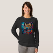 Maine Coon Cat Astronaut T-shirt (Voorkant volledig)