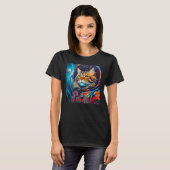 Maine Coon Cat Astronaut T-shirt (Voorkant volledig)