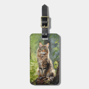 Maine Coon cat Bagagelabel