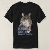 Maine Coon Cat Bigger & Fluffier Funny T-shirt (Design voorkant)