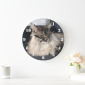 Maine Coon Cat Clock Grote Klok (Huis)