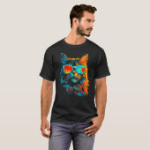 Maine Coon Cat Cool Summer T-shirt (Voorkant volledig)