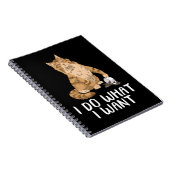 Maine Coon Cat doet wat ik wil dat Maine Coon Notitieboek (Rechterzijde)