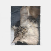 Maine Coon Cat Fleece Deken (Voorkant)