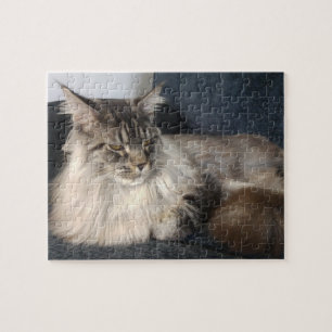 Maine Coon Cat Jigzaag Puzzle Legpuzzel