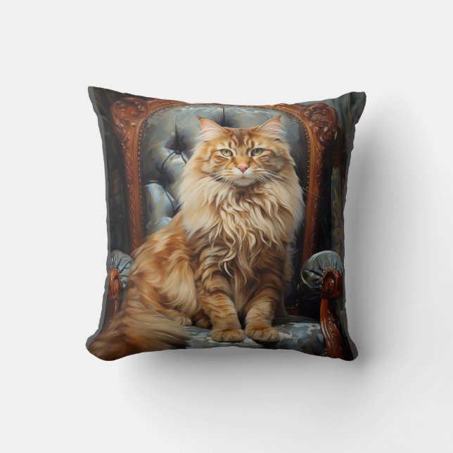Maine Coon cat Kussen (Voorkant)