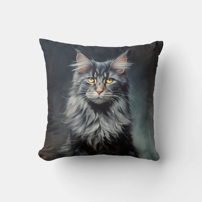 Maine Coon cat Kussen (Voorkant)